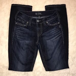 Silver Jeans Suki Baby Boot Dark Wash Jeans